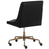 Halden Office Chair, Vintage Black-Furniture - Office-High Fashion Home