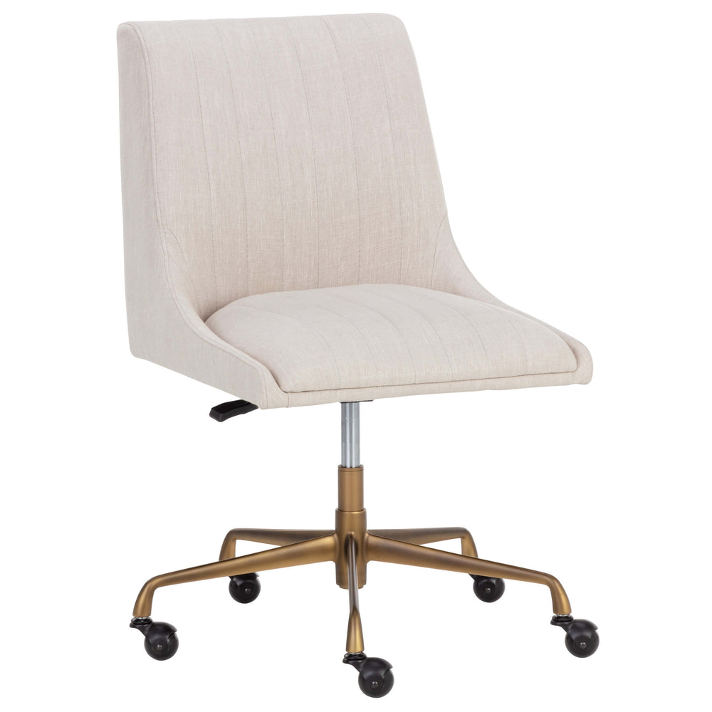 Halden Office Chair, Beige-Furniture - Office-High Fashion Home