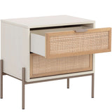 Avida Nightstand, Cream/Natural-Furniture - Bedroom-High Fashion Home