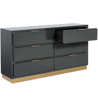 Jenkins Dresser, High Gloss Grey-Furniture - Storage-High Fashion Home