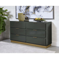 Jenkins Dresser, High Gloss Grey-Furniture - Storage-High Fashion Home
