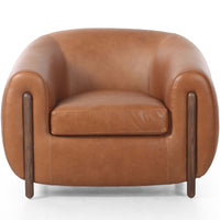 Lyla Leather Chair, Valencia Camel