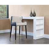 Gianni Counter Stool, Dillon Cream-Furniture - Dining-High Fashion Home