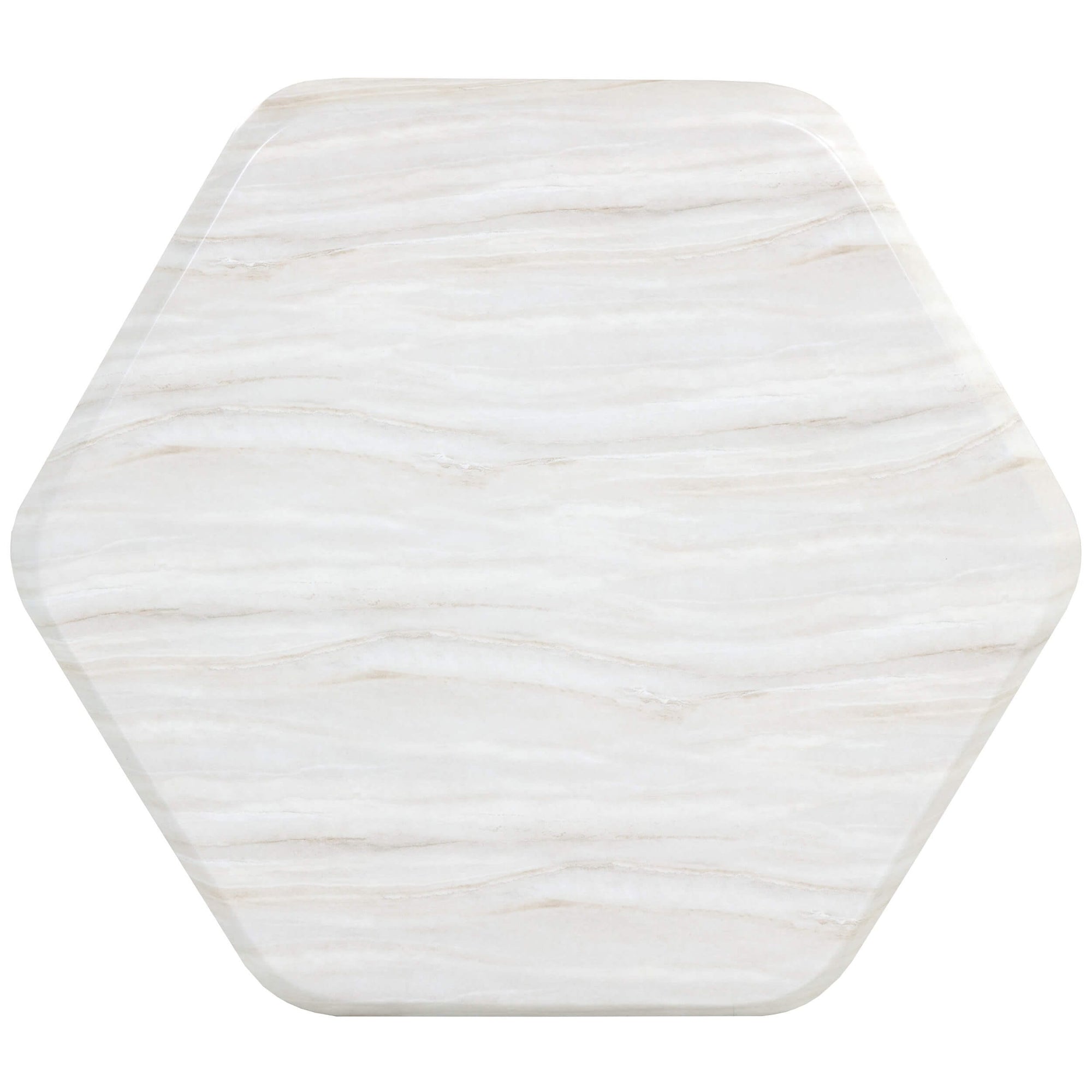 Spezza Marble Look Coffee Table, Cream High Fashion Home