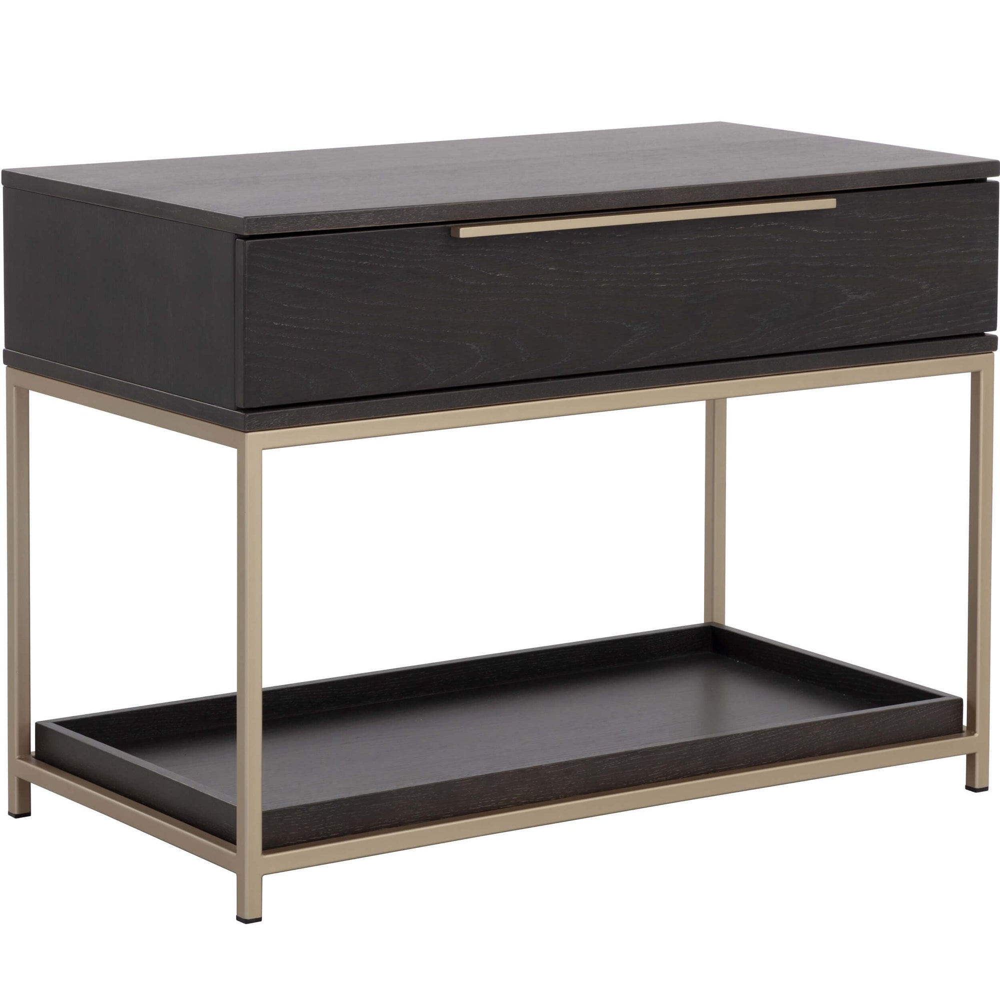 Rebel Large Nightstand, Charcoal Grey High Fashion Home