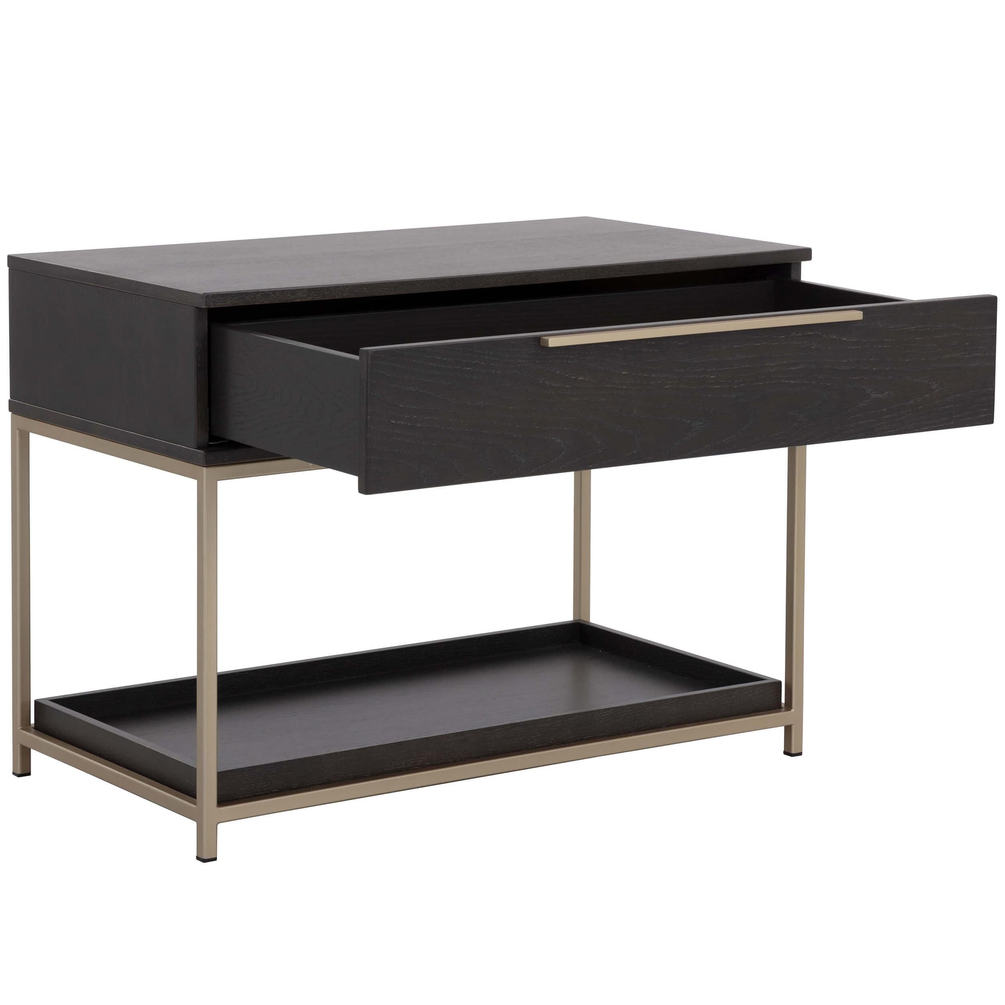 Rebel Large Nightstand, Charcoal Grey High Fashion Home