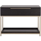 Rebel Large Nightstand, Charcoal Grey-Furniture - Bedroom-High Fashion Home