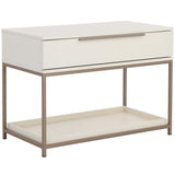 Rebel Large Nightstand, Cream-Furniture - Bedroom-High Fashion Home