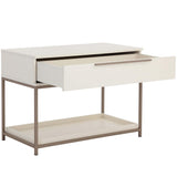 Rebel Large Nightstand, Cream-Furniture - Bedroom-High Fashion Home