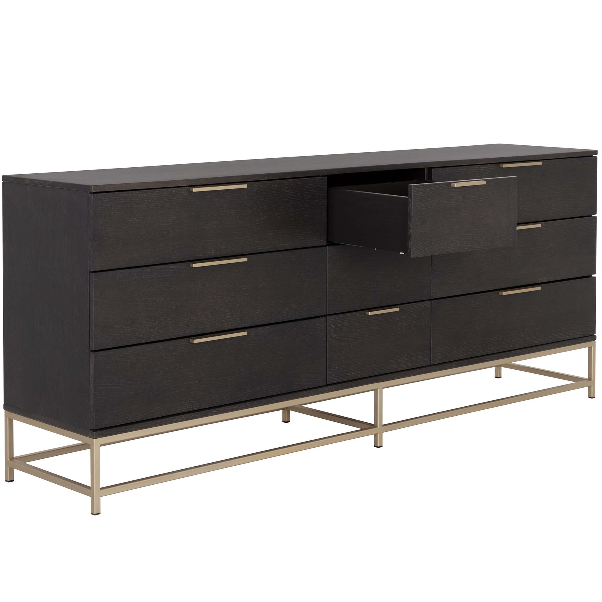Sunpan Rebel Dresser, Large / Gold / Charcoal Grey Sunpan Rebel Dresser, Large / Gold / Charcoal Grey
