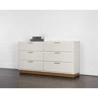Jenkins Dresser, High Gloss Cream-Furniture - Storage-High Fashion Home