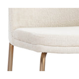 Zeke Counter Stool, Bergen Ivory/Antique Brass-Furniture - Dining-High Fashion Home