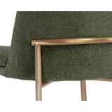 Zeke Counter Stool, Bergen Olive/Antique Brass-Furniture - Dining-High Fashion Home
