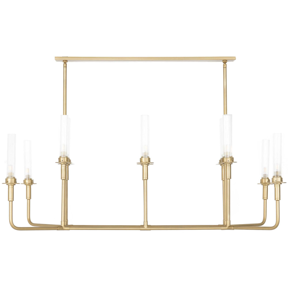 Spatia Chandelier, Antique Brass-Lighting-High Fashion Home