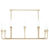 Spatia Chandelier, Antique Brass-Lighting-High Fashion Home
