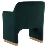 Jaime Dining Chair, Dark Emerald, Set of 2
