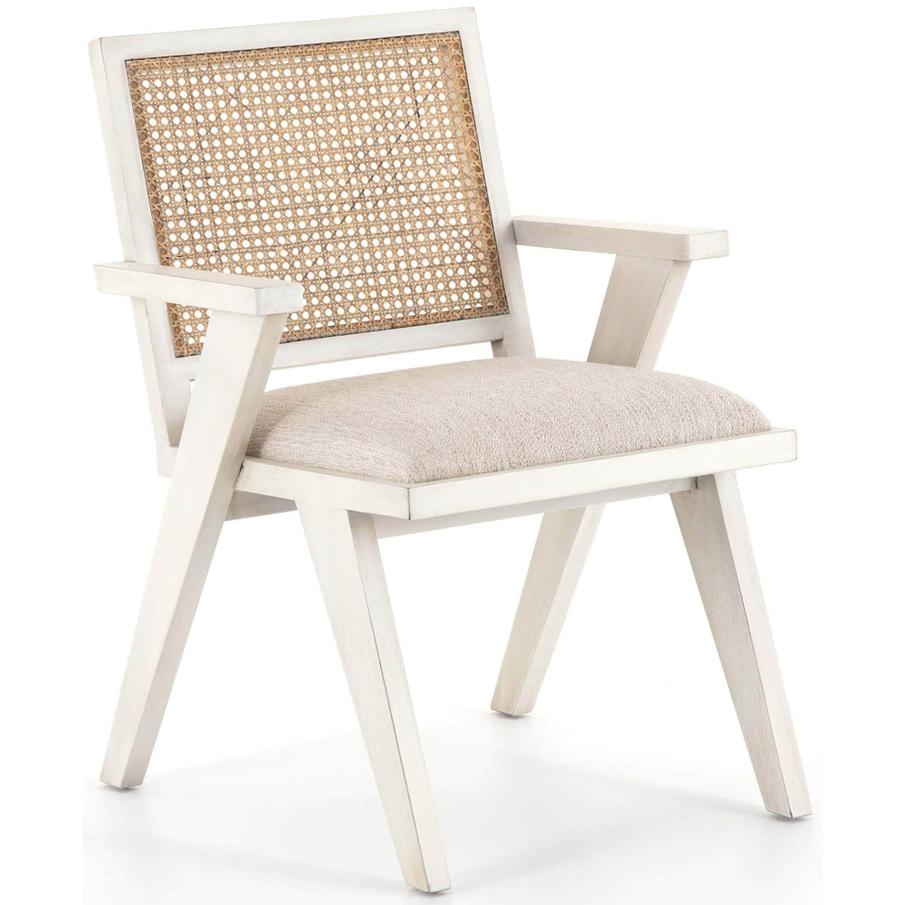 Flora Dining Chair, Distressed Cream, Set of 2-Furniture - Dining-High Fashion Home