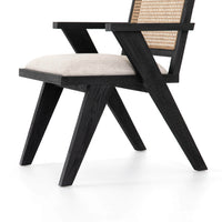 Flora Dining Chair, Drifted Matte Black, Set of 2-Furniture - Dining-High Fashion Home