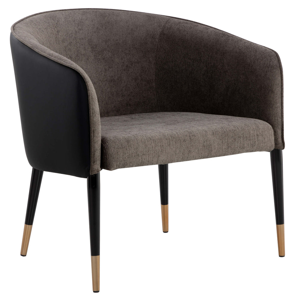 Asher Lounge Chair, Sparrow Grey-Furniture - Chairs-High Fashion Home