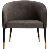 Asher Lounge Chair, Sparrow Grey-Furniture - Chairs-High Fashion Home