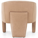 Fae Leather Chair, Palermo Nude-Furniture - Chairs-High Fashion Home