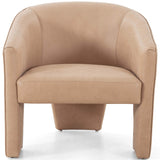 Fae Leather Chair, Palermo Nude-Furniture - Chairs-High Fashion Home