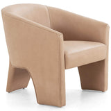 Fae Leather Chair, Palermo Nude-Furniture - Chairs-High Fashion Home
