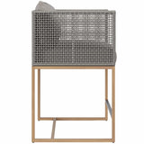 Crete Outdoor Counter Stool, Palazzo Taupe-Furniture - Dining-High Fashion Home