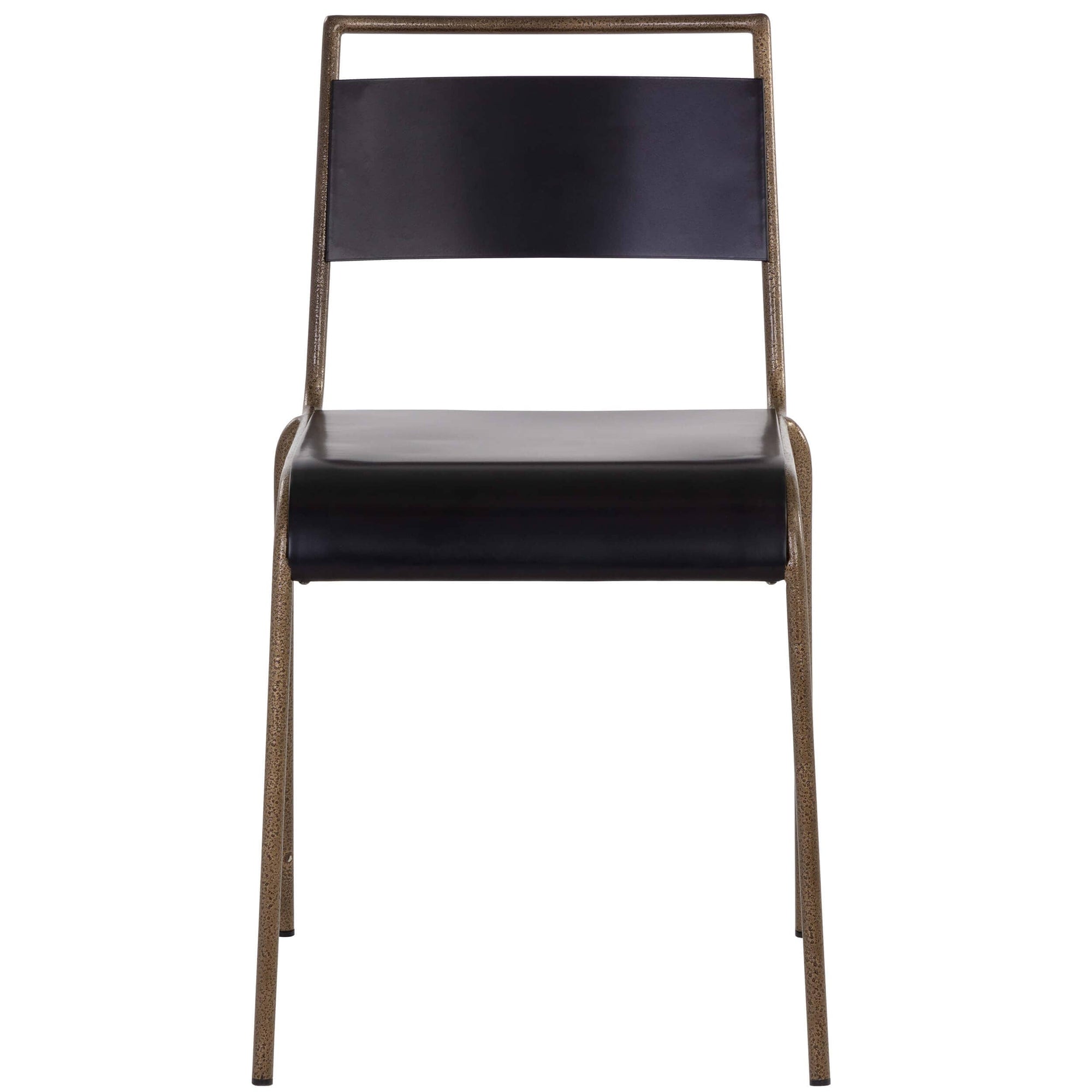 Euroa Stackable Dining Chair, Matte Black, Set of 2 High Fashion Home