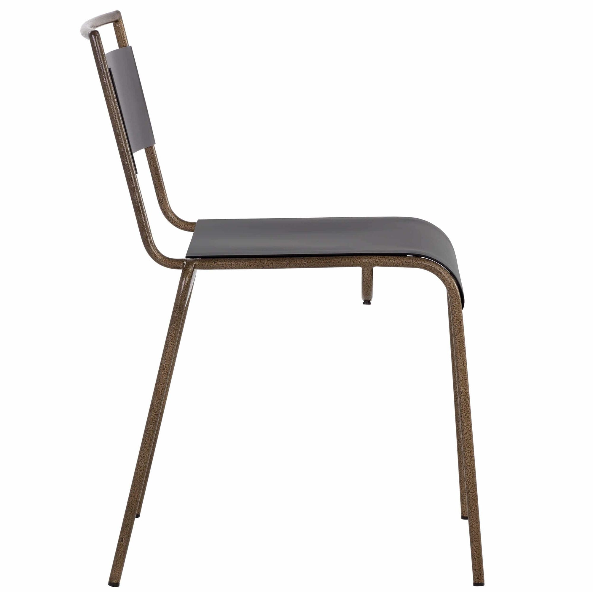 Euroa Stackable Dining Chair, Matte Black, Set of 2 High Fashion Home