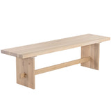 Linus Bench, Light Oak-Furniture - Benches-High Fashion Home