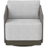 Allariz Outdoor Swivel Chair, Gracebay Light Grey-Furniture - Chairs-High Fashion Home