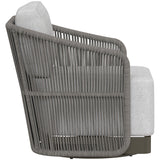 Allariz Outdoor Swivel Chair, Gracebay Light Grey-Furniture - Chairs-High Fashion Home