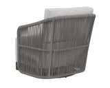 Allariz Outdoor Swivel Chair, Gracebay Light Grey-Furniture - Chairs-High Fashion Home