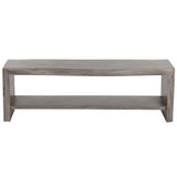 Ridge Bench, Grey-Furniture - Benches-High Fashion Home