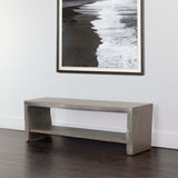 Ridge Bench, Grey-Furniture - Benches-High Fashion Home