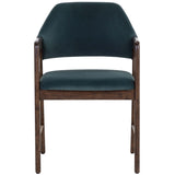 Milton Arm Chair, Meg Dusty Teal/Smoke Acacia, Set of 2-Furniture - Dining-High Fashion Home