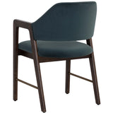 Milton Arm Chair, Meg Dusty Teal/Smoke Acacia, Set of 2-Furniture - Dining-High Fashion Home