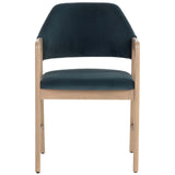 Milton Arm Chair, Meg Dusty Teal/Light Wash, Set of 2-Furniture - Dining-High Fashion Home