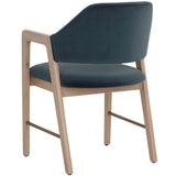 Milton Arm Chair, Meg Dusty Teal/Light Wash, Set of 2-Furniture - Dining-High Fashion Home