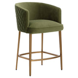 Cornella Counter Stool, Meg Olive-Furniture - Dining-High Fashion Home