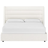 Emmit Bed, Merino Pearl-Furniture - Bedroom-High Fashion Home