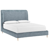 Tierra Bed, Bergen French Blue-Furniture - Bedroom-High Fashion Home