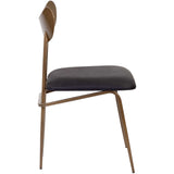 Gibbons Leather Dining Chair, Charcoal Black, Set of 2-Furniture - Dining-High Fashion Home