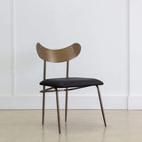 Gibbons Leather Dining Chair, Charcoal Black, Set of 2-Furniture - Dining-High Fashion Home