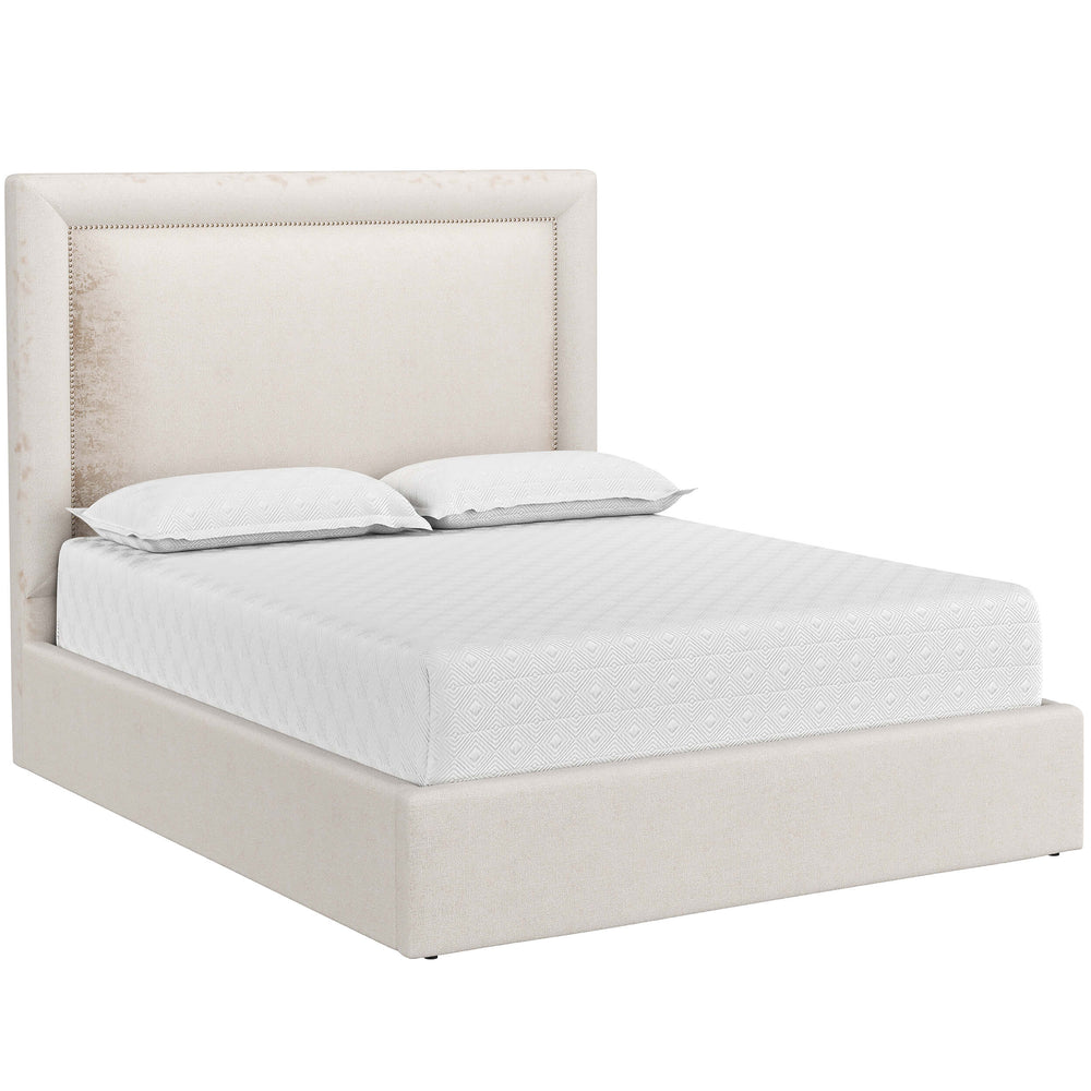 Nylah Bed, Bergen Taupe-Furniture - Bedroom-High Fashion Home