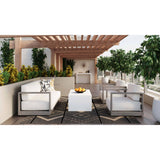 Tavira Outdoor Chair, Stinson White-Furniture - Chairs-High Fashion Home