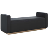 Odette Bench, Maven Black-Furniture - Chairs-High Fashion Home