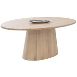 Elina Oval Dining Table, Light Oak