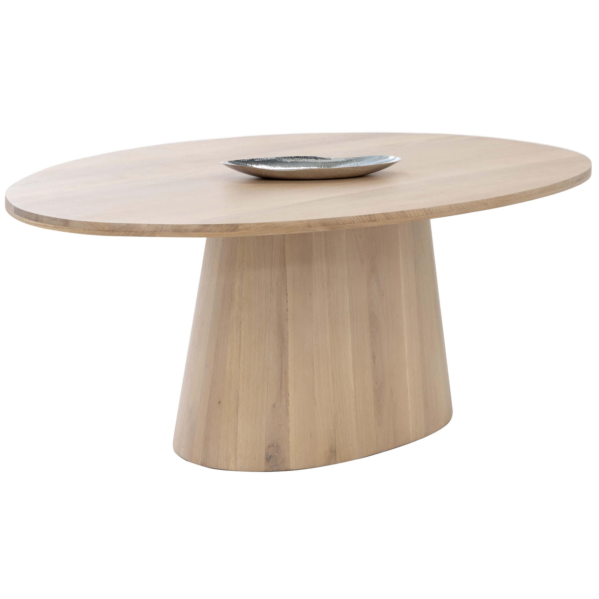 Elina Oval Dining Table Light Oak High Fashion Home